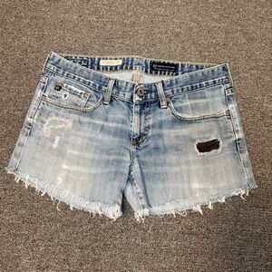 AG Adriano Goldschmied The Tomboy Shorts Size 29 98% Cotton Boyfriend Cut Off